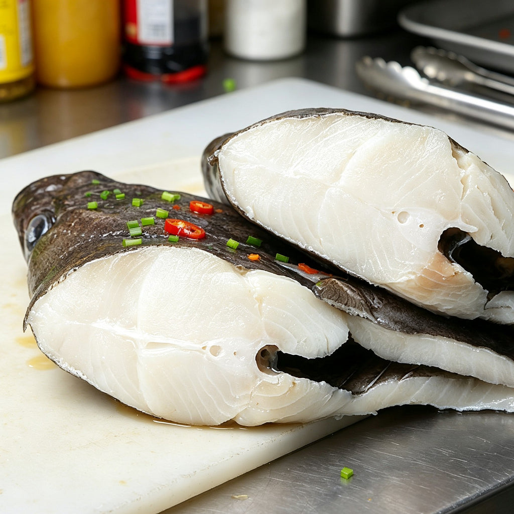Fresh Halved Halibut Head