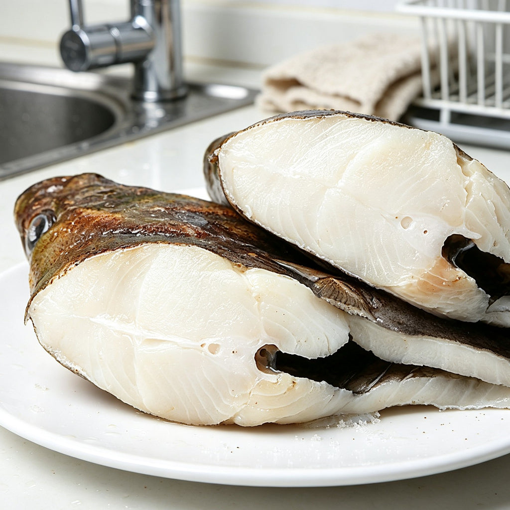 Fresh Halved Halibut Head